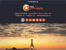 Tablet Screenshot of bellortho.com